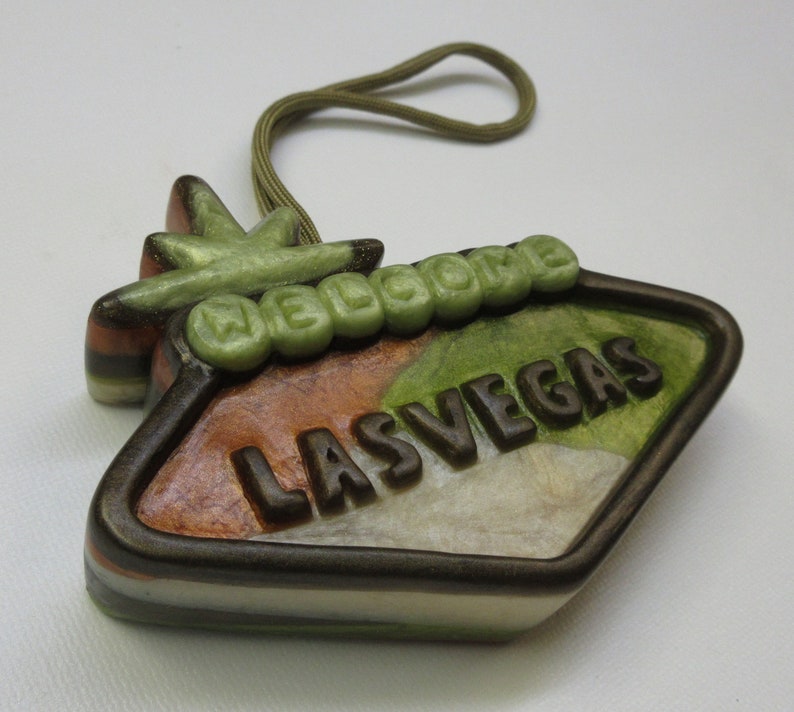 Beyond the Neon, our camo-inspired Viva Las Vegas soap-on-a-rope scented in vanilla, bourbon image 6