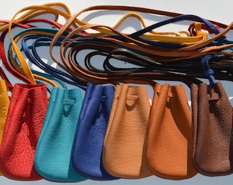 Handmade Leather Medicine Pouch