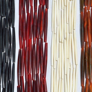 Bag of 100 Bone/Horn Hairpipe (4-inch)
