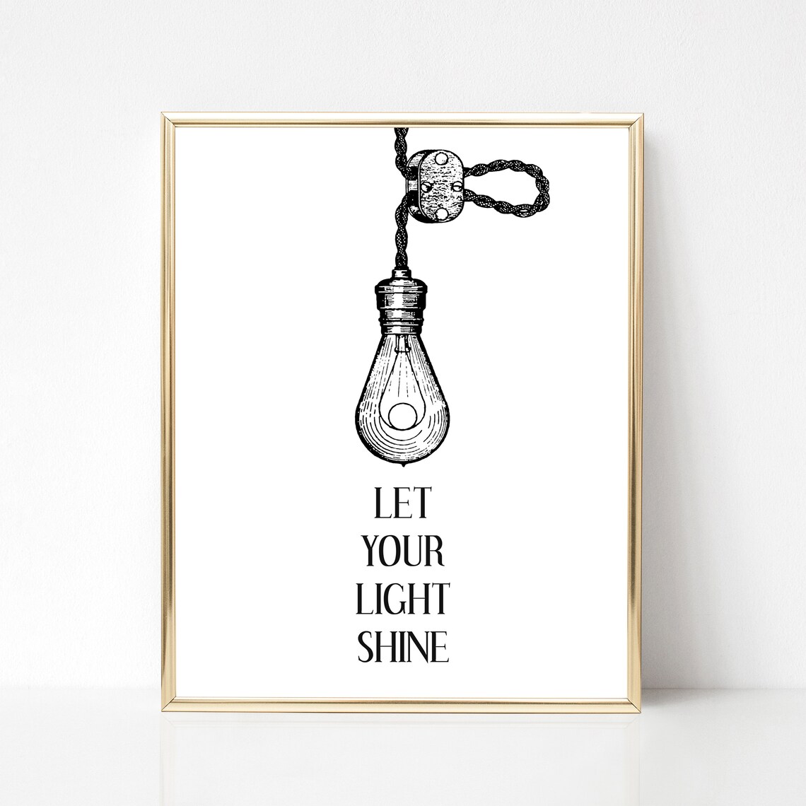 Let Your Light Shine - Wall Art - Instant Digital Download Printable ...