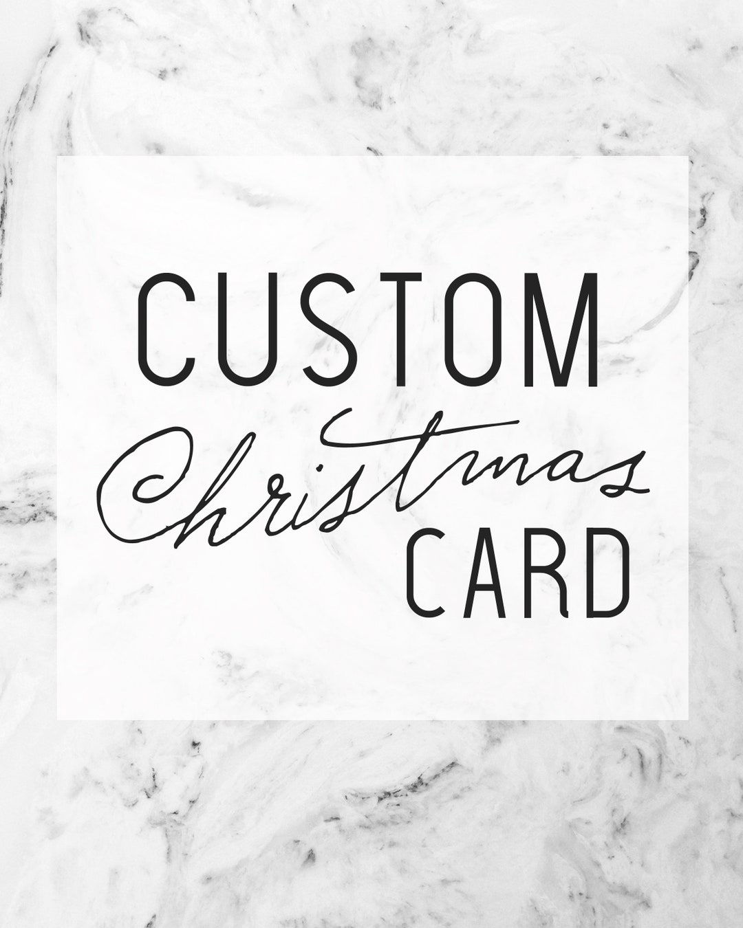 Custom Christmas Card With Photo Digital File Printable Etsy