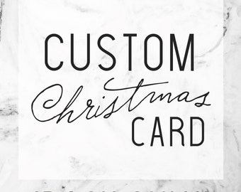 cartão de natal personalizado - apenas verso - com foto - arquivo digital - para impressão