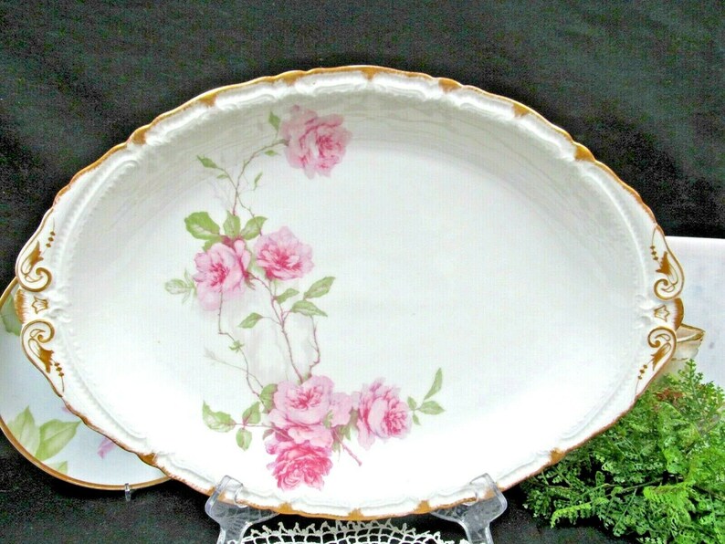 Haviland Limoges BALTIMORE ROSE Pink Roses 16 Platter Etsy