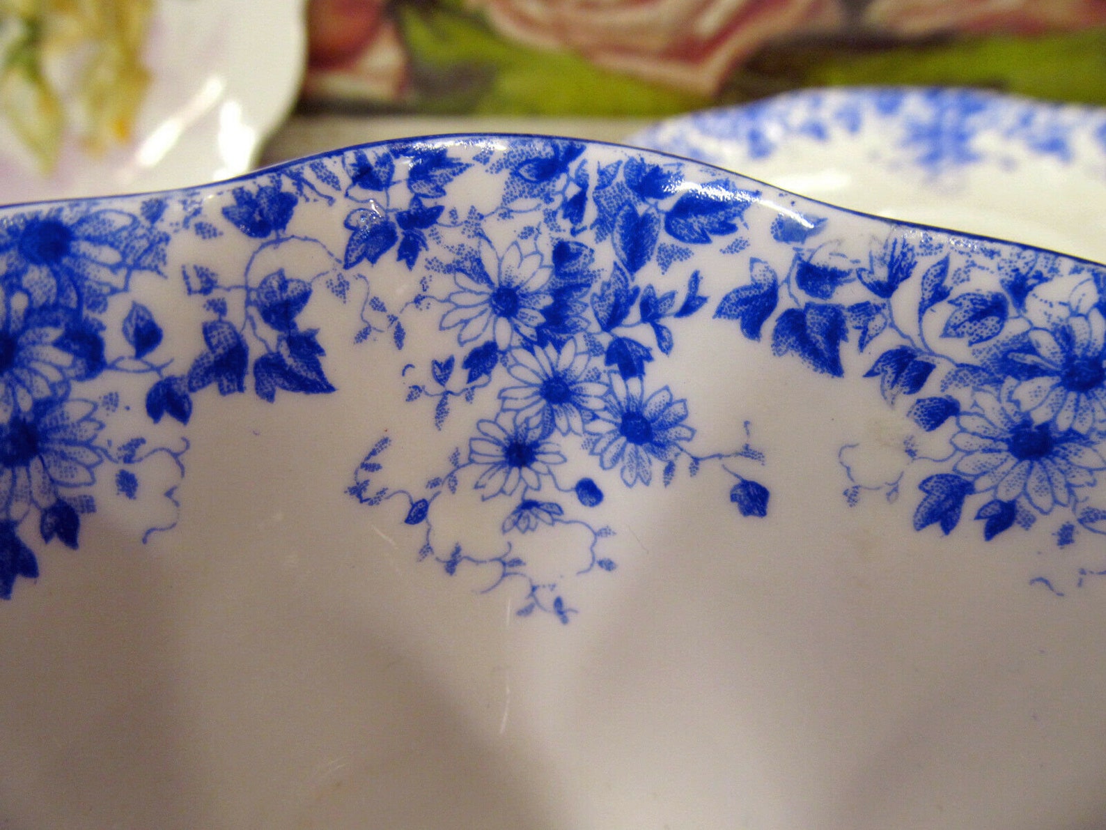 SHELLEY Tea Cup and Saucer DAINTY Blue Chintz Teacup England Etsy