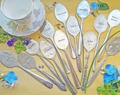 Vintage Stamped Spoon Garden Marker for Herbs (Tablespoon) Teachers Gift Fathers 39 Day Upcycled Gardening Rustic Housewarming Present