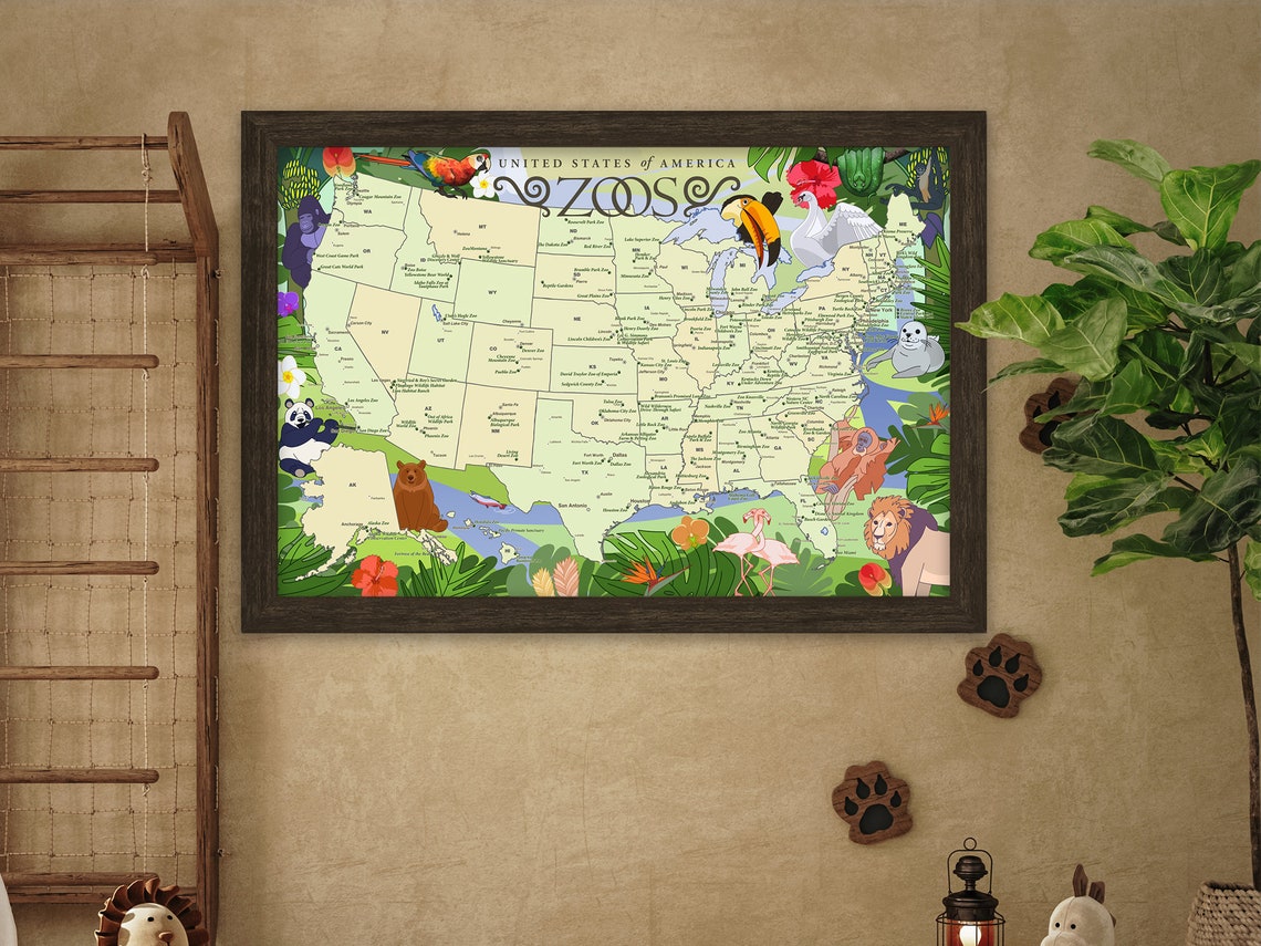 Top Zoos in the US Map Best Zoos - Il 1140xN.4297453905 3ozy