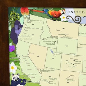 Top Zoos in the US Map - Best Zoos Across America - Animal and Wildlife ...