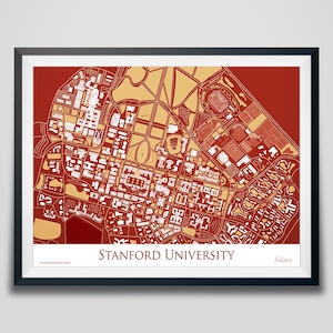Stanford University Graduation Gift | Standford Campus Map | Stanford Alumni | Silicon Valley | Palo Alto CA