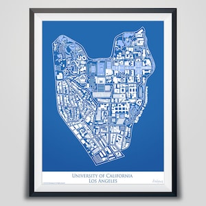 UCLA Graduation Gift | University Map | Alumni Gift| UCLA Bruins | UCLA Graduation Announcement | University of California Los Angeles