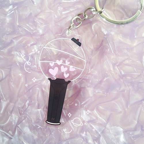 BTS Army Lightstick Keychain Etsy