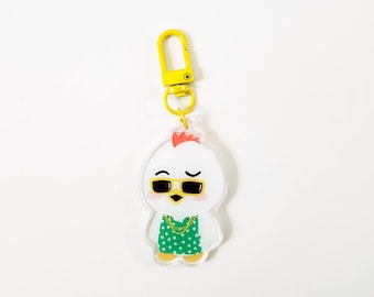 SVT Seventeen Jeonghan Check-In Chicken Acrylic Keyring