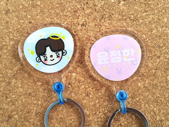 SVT Seventeen Angel Hannie Jeonghan Mini Picket Acrylic Keychain