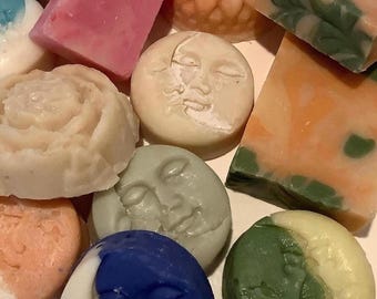 Handmade Ugly Soap Assortment, 2 Lbs Bars, Various Scents, Natural Ingredients