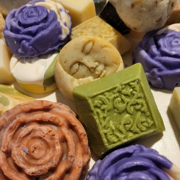 Soap Odd and Ends, Sun & Moon Shapes, Lb Bag of Soap, High Quality, Better Than End Bars, Odd Shapes, Imperfect Pieces, EO and FO Scents