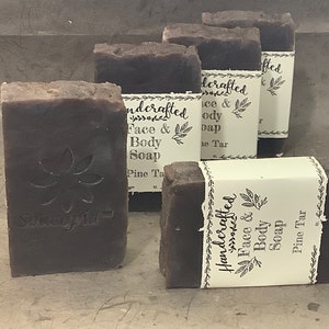 Pine Tar Soap, Soothing Sensitive Skin Soap, the Best Pine Tar Soap