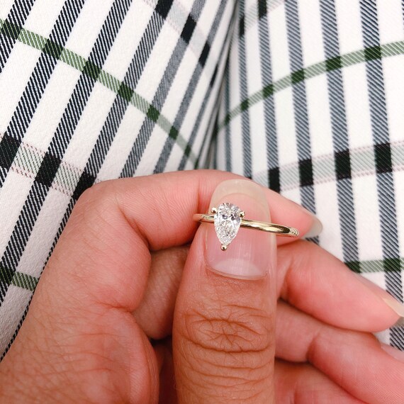 Rox pear shop engagement ring