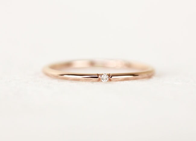 black diamond gold wedding band