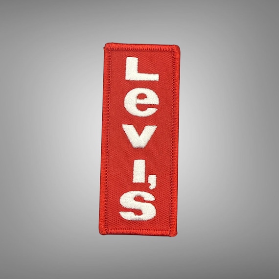 Vintage Style Levis Red Tab Embroidered Sew on Patch 3.5 X 1.5