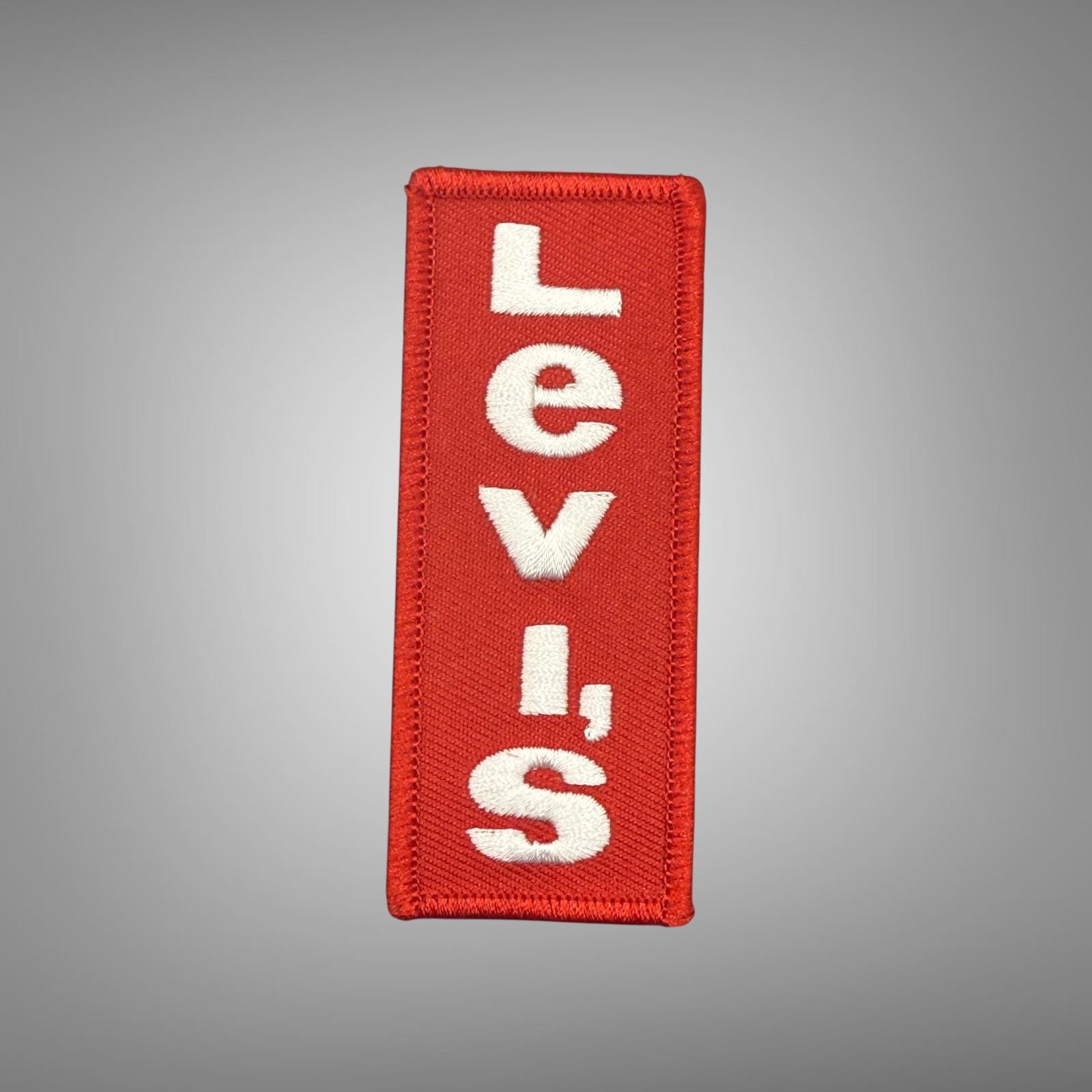 Vintage Style Levis Red Tab Embroidered Sew on Patch 3.5 X 1.5