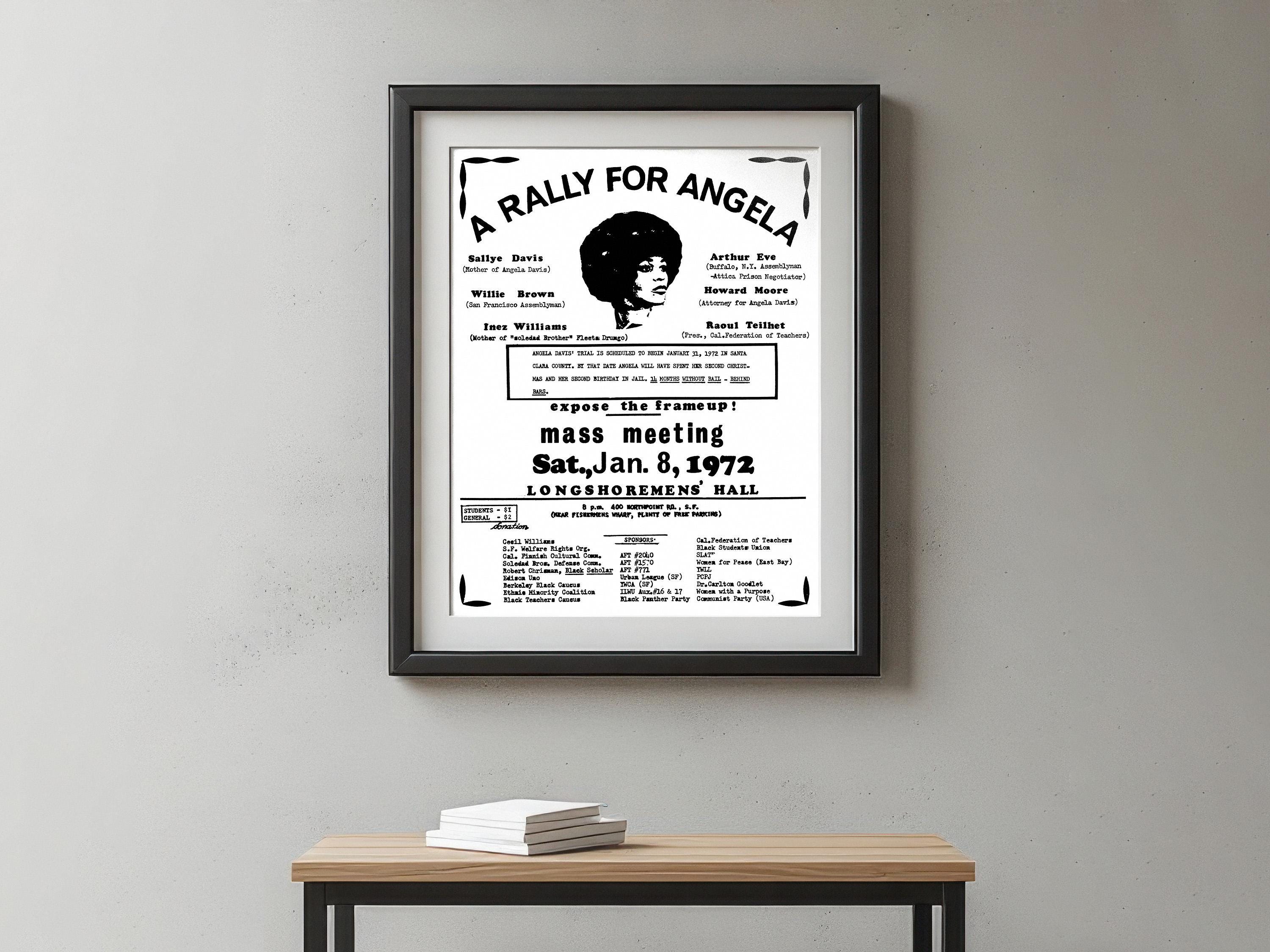Vintage Angela Davis Poster - Etsy