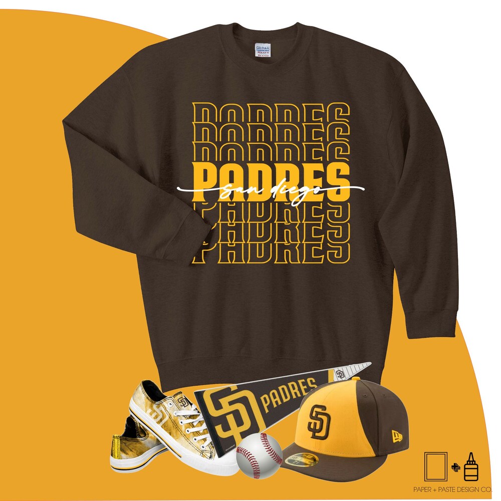 Padres Baseball Unisex Sweater - Women Baseball Sweater - Men Baseball Sweater - San Diego Baseball Sweater - Padres Sweater Moderndaydecors
