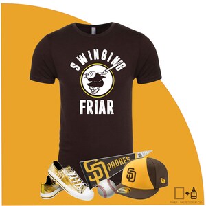 Padres Baseball Unisex Shirt Swinging 