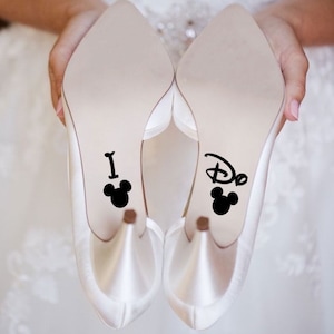 Wedding Shoes Decal, Wedding Heels Vinyl, Name Date Disney Stickers, Bridal Shoes Decals Mrs. Name Est. Date Decal, Diy Wedding Stickers DIY