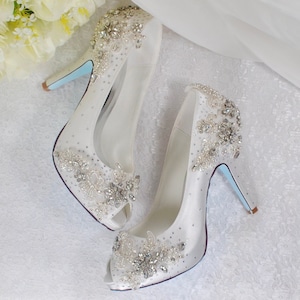 Sparkling bridal shoes best sale