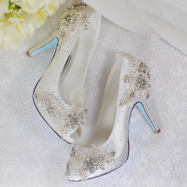 sparkly bridal shoes