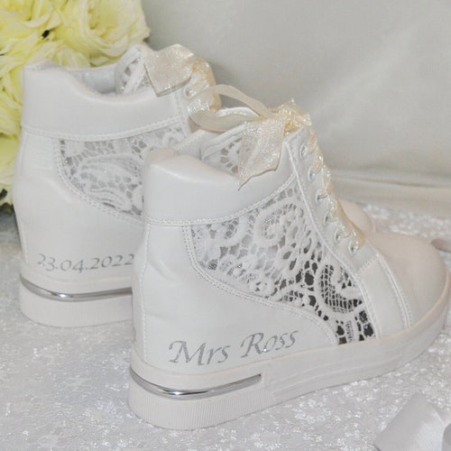 wedding trainers wedge