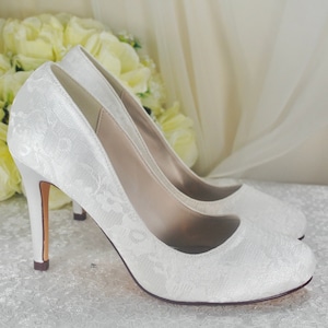 Bridal wedding shoes, lace flowers bride shoes, wedding shoes, lace bride shoes, wedding day