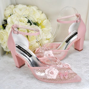Blush pink wedges uk new arrivals