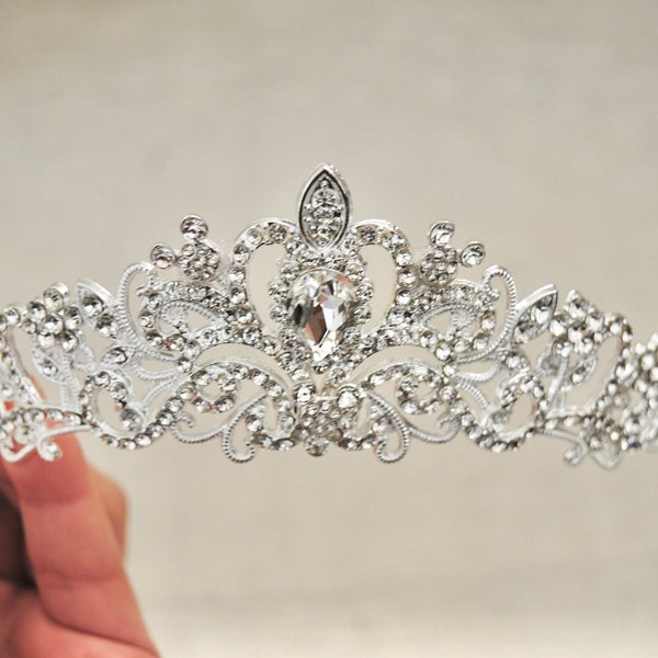Handmade 'Hidden Mickey' Wedding Tiara, Bridal Hair Accessory
