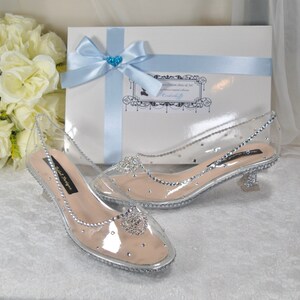 Clear bridal heels shop