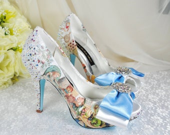 Alice in Wonderland Wedding Shoes