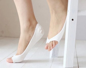 Women's Invisible Socks for Peep Toe Cotton Anti-Slip High Quality High Heel Wedding Shoes Accessories Bride Bridesmaid Trainers Sneakers