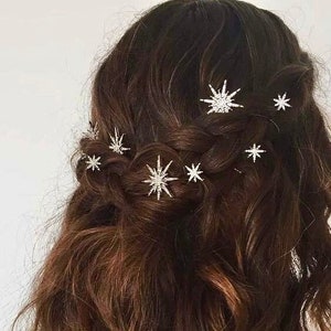 Celestial Moon and Stars Tiara and Hair Clips - IN STOCK