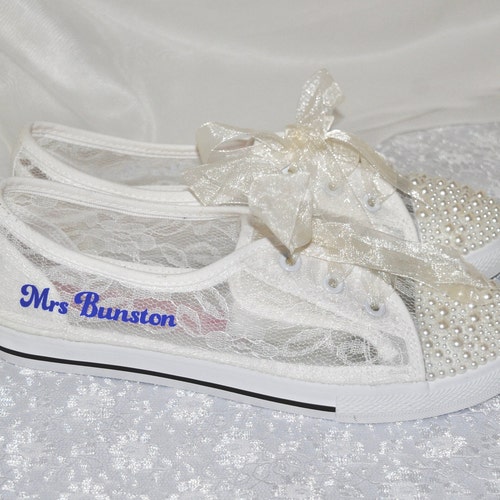 flat wedding sneakers