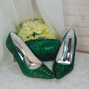 Green Shoes and Matching Bag - Etsy