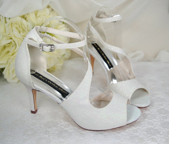 Sandalias de boda simplemente hermosas, zapatos de novia con purpurina  blanca, sandalias de boda, zapatos de dama de honor, zapatos de boda para  mujer tamaño UK6/EU39/US8 - Etsy España