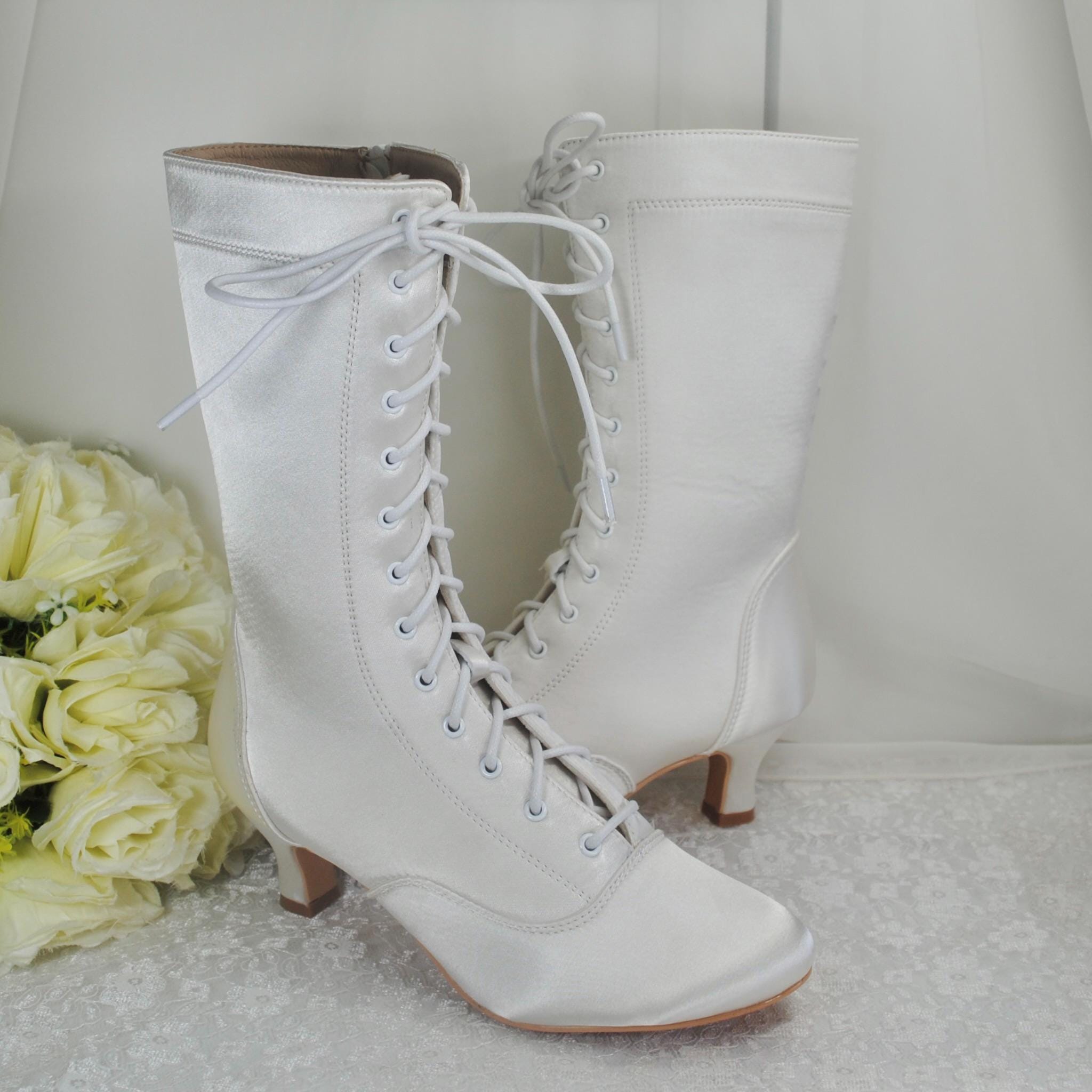 White Lace Low Boot - Etsy White Lace Low Boot - Etsy