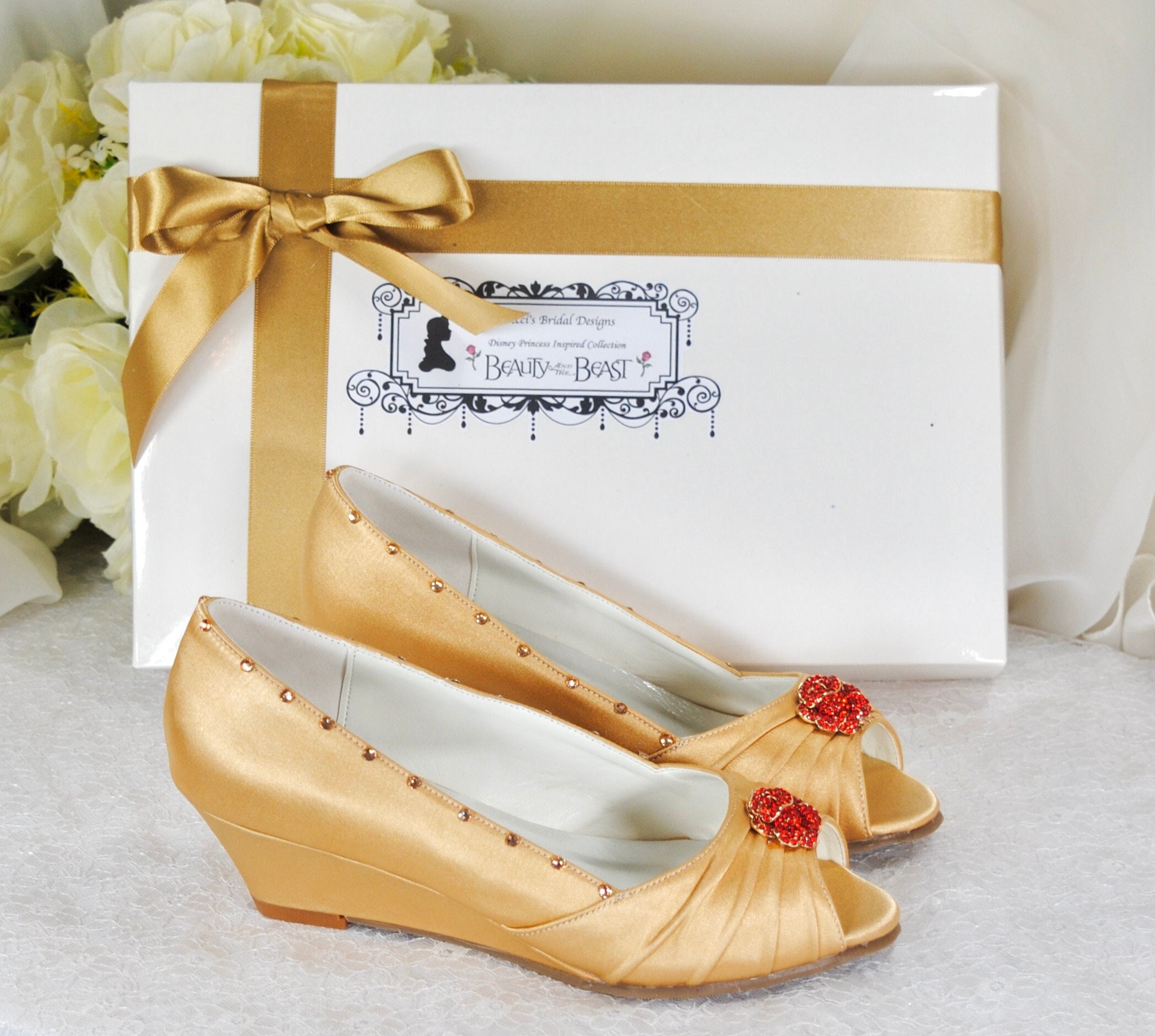Beauty and the beast wedding best sale shoes
