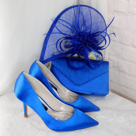 Cobalt Blue Dress And Silver Shoes Amazon.com | FufoneUS Silver Bridal Shoes  Women's Closed Pointed Toe Office Dress Wedding Party Shoes with  Rhinestone,Royal Blue,10