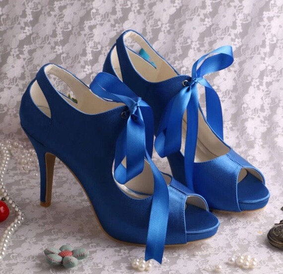 vintage blue heels