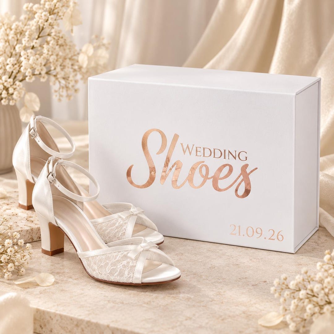 Luxury Wedding Shoe Storage Box, Gift Box, Bridal Accessory