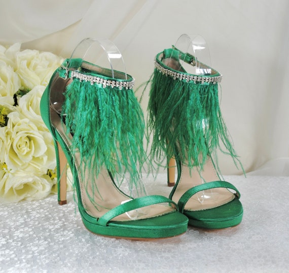 Feather clearance trim heels
