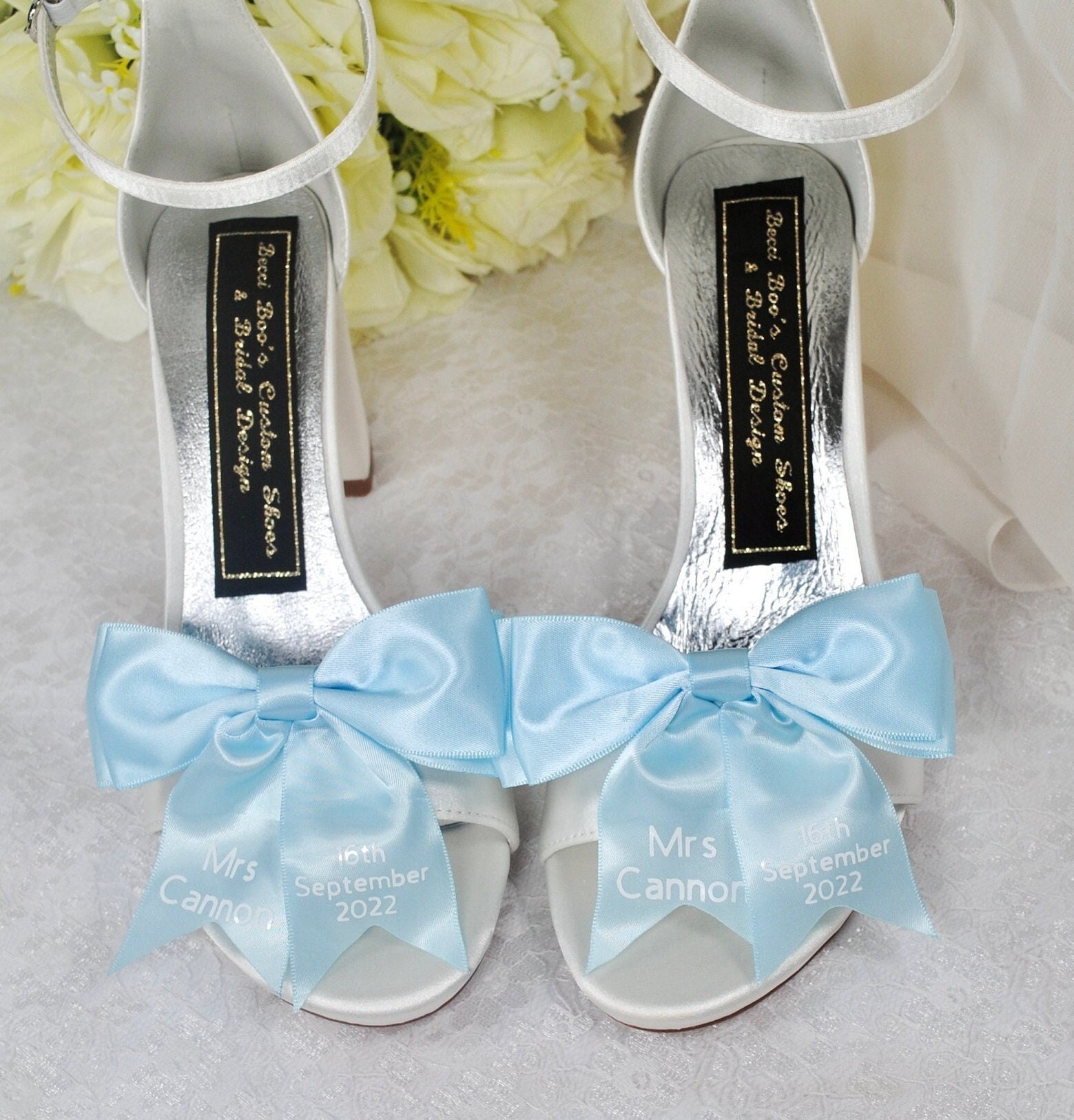 Blue Soled Wedding Shoes