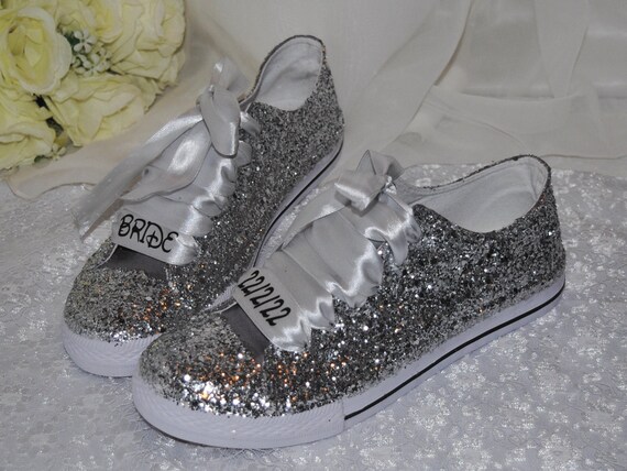 glitter trainers wedding