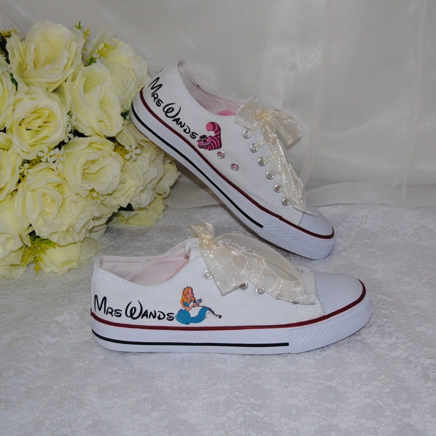 Bridal Shoes Custom Sneakers - Etsy