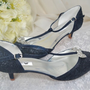 navy wedding shoes for mother of the bride